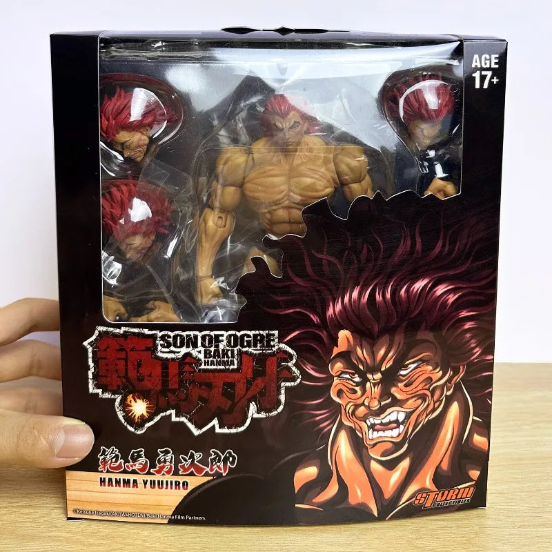 17cm Ko St Storm Toys Baki Hanma Action Figure Fighting Anime BAKl Kibk Son Of Ogre Figurine Collectible Model Dolls Toy Gifts