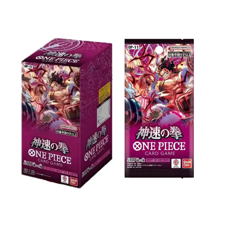 Newest Bandai Original Anime Booster Box One Piece OP09 OP10 OP11 EB02 Awakening of The New Era Tcg Collection Card Toy Gift