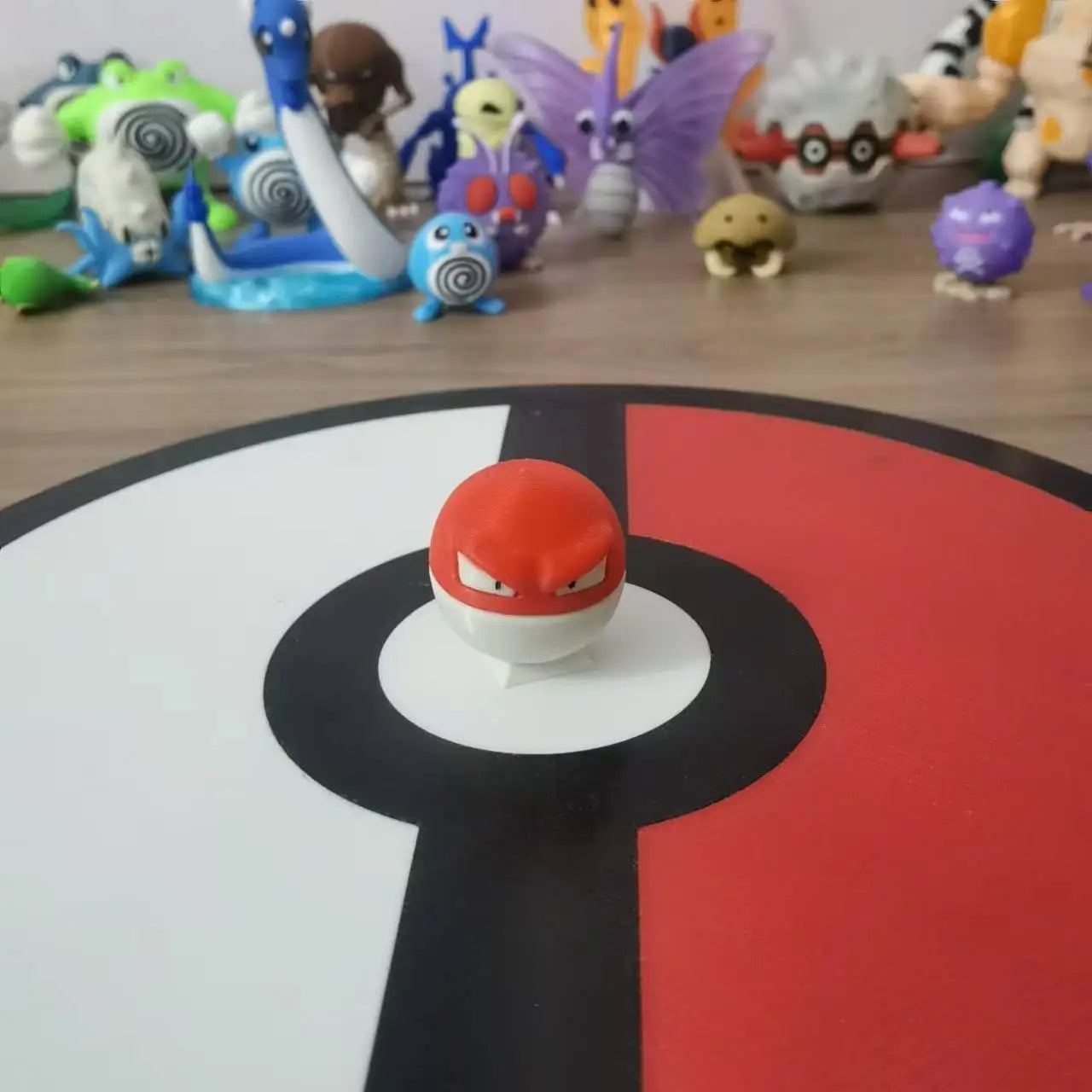 Pokemon Anime Figures Electrode Voltorb Proportion World 1:20 Diy 3d Printing Cute Cartoon Character Desktop Model kids toy Gift