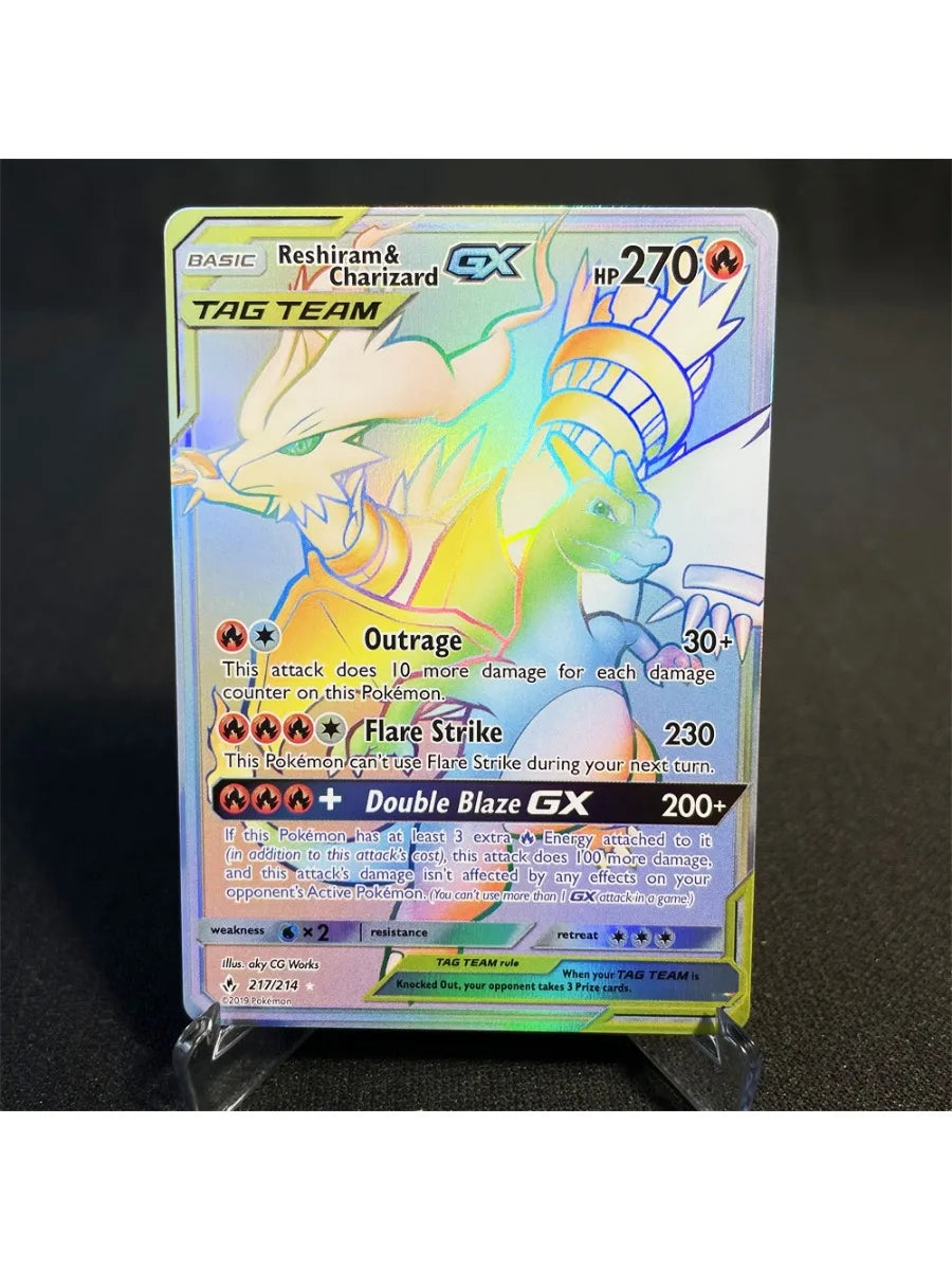 Pokémon Cards Holographic Card Sun & Moon Series Mewtwo Pikachu Paikou Serena Caitlin Collection Cards Toys Gifts Proxy Card
