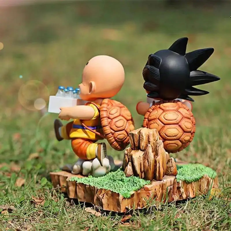 15cm Dragon Ball Figures childhood Goku Kleene Send Milk Figure Anime Action  Wukong Statue Collection Model Toys Kids