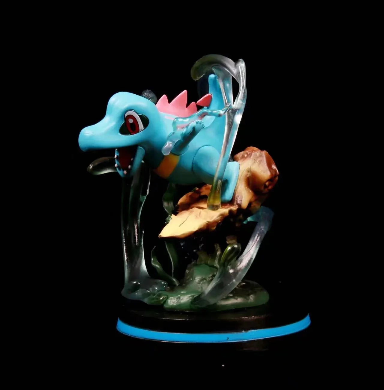 12cm Kawaii Anime Pokemon Totodile Battle Ver. GK PVC Action Figure Game Statue Collectible Model