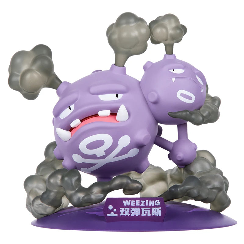 Original Genuine Pokemon Anime Action Figures Weezing Sirfetchd Collect Doll Tabletop Decorations Children's Toy Birthday Gifts