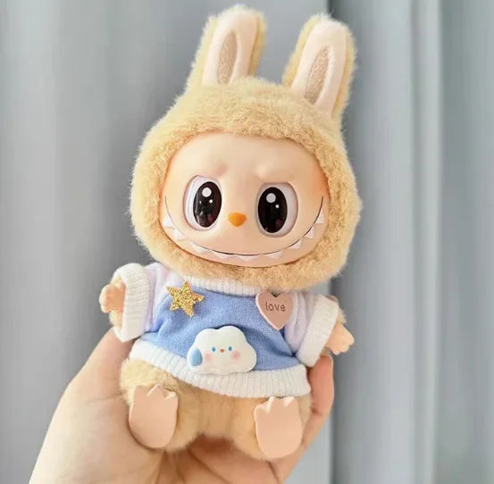 Mini Plush Doll'S Clothes Outfit Accessories For Korea Kpop Exo Labubu V1 V2 Idol Dolls Pit strip climbing suit Clothing Gift