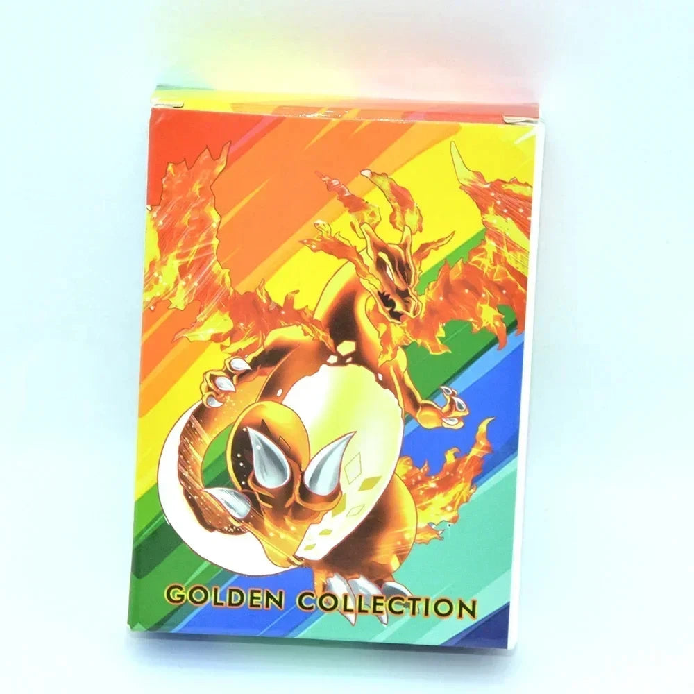 Pokemon Colorful Card 55 Pcs Charizard Mewtwo Pikachu VMAX GX VSTAR Spanish English German Korean French Gold Foil Card