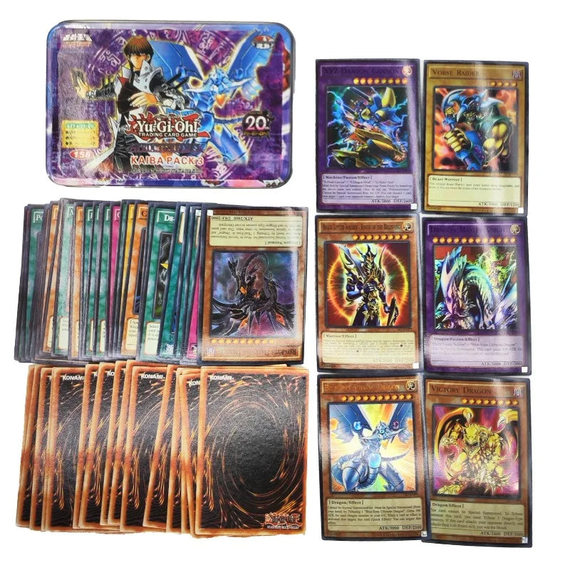 Yu Gi Oh Cards EGYPTIAN GOD PACK Card Deck English TCG Holographic Golden White Dragon Duel Game Collection Card with Tin Box
