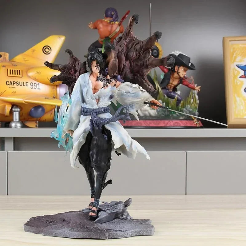 Naruto Tiemu Uchiha Sasuke Anime Figure 24cm GK Action Figurine Pvc Statue Model Doll Collectible Desk Decora Toy Christmas Gift