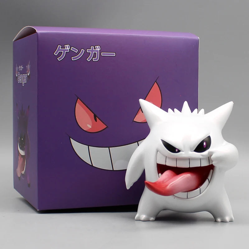 9cm Pokemon Anime Figures Gk Gengar Action Figure Transparent Gengar Cute Figurine PVC Model Doll Room Decoration Toy Boy Gifts