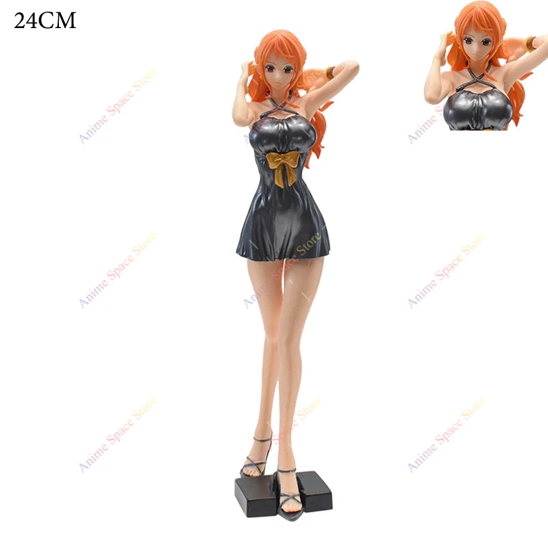 One Piece Nami Dress Figurine Toys PVC Action Model Nami Glitter Glamour Special Ver. Collection Doll for Boys Gifts