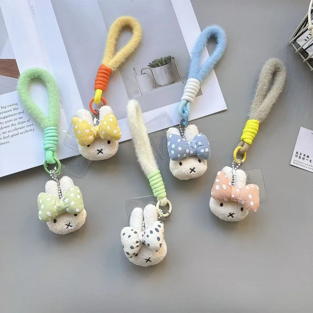 Kawaii Miffy Cute Cartoon Pendant Figure Mobile Phone Pendant Key Chain Gift