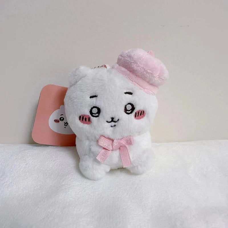 Chiikawa Beret Series Creative Pendant Cartoon Fashion Fluffy Anime Mini Accessories Girls and Child Decoration Gift