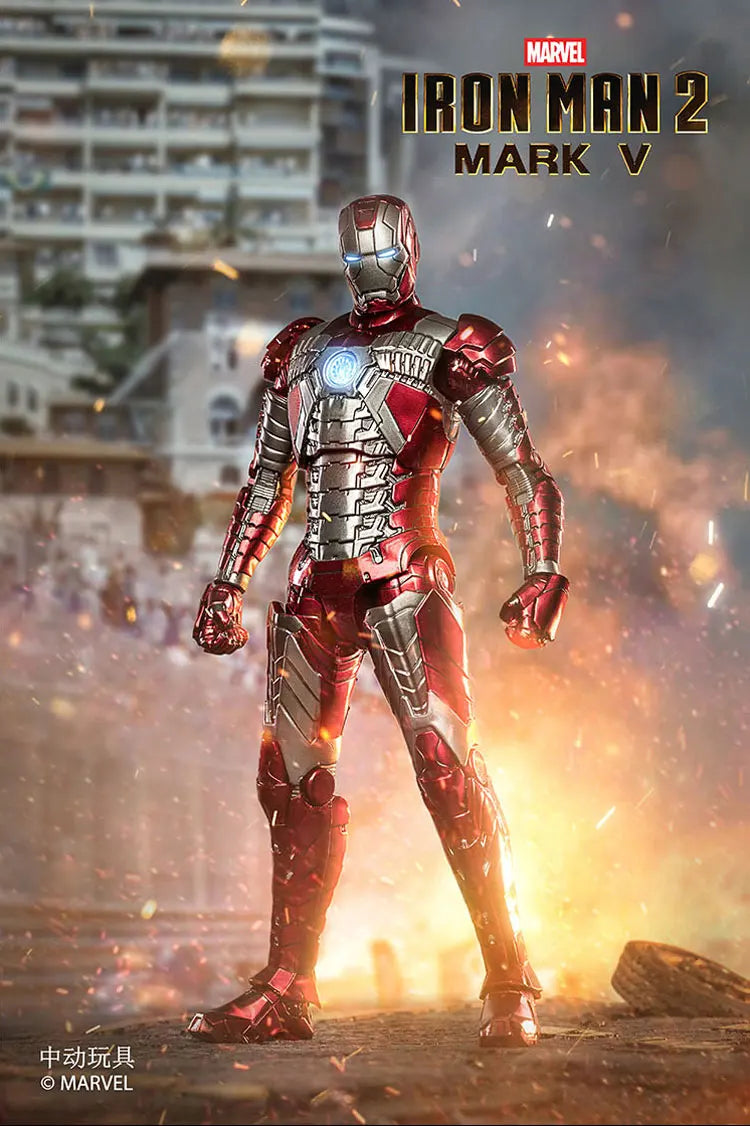 ZD Original Iron Man MK30 Blue Steel 1/10 Iron Patriot MK3 Marvel legends War Machine 10th Anniversary Action Figure Model Gift