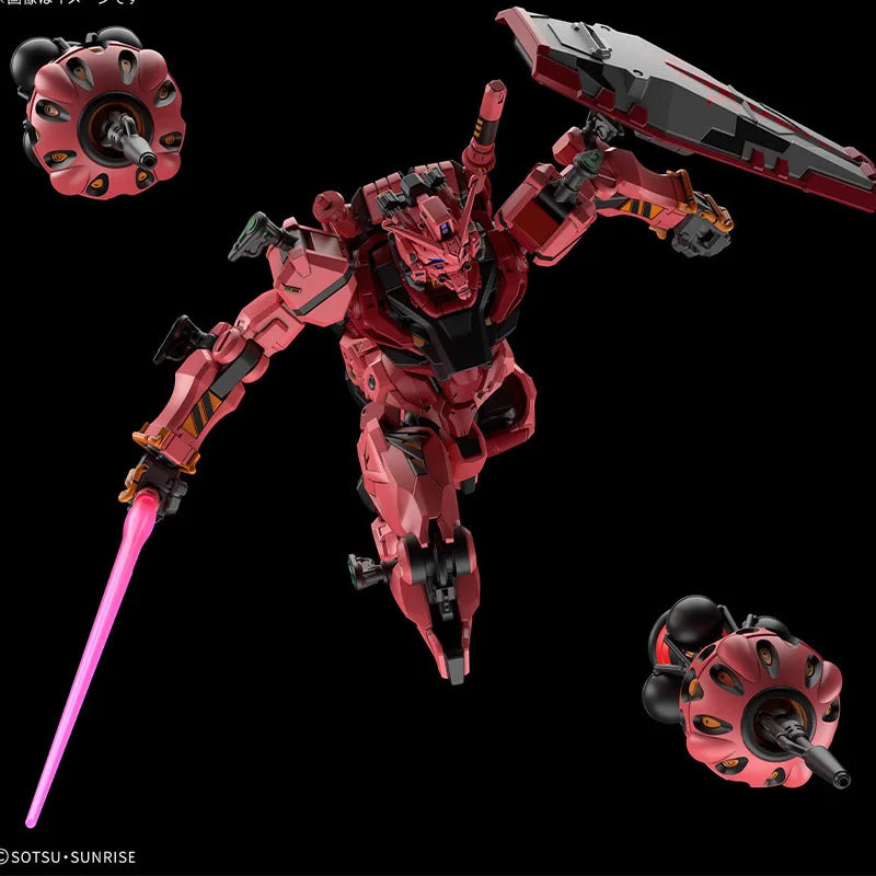 Bandai HG 1/144 HGUC Gundam Gquuuuuux RED Gundam Model Kit Anime Fighter Assembly Model Anime Action Figure Toy Gift for kid