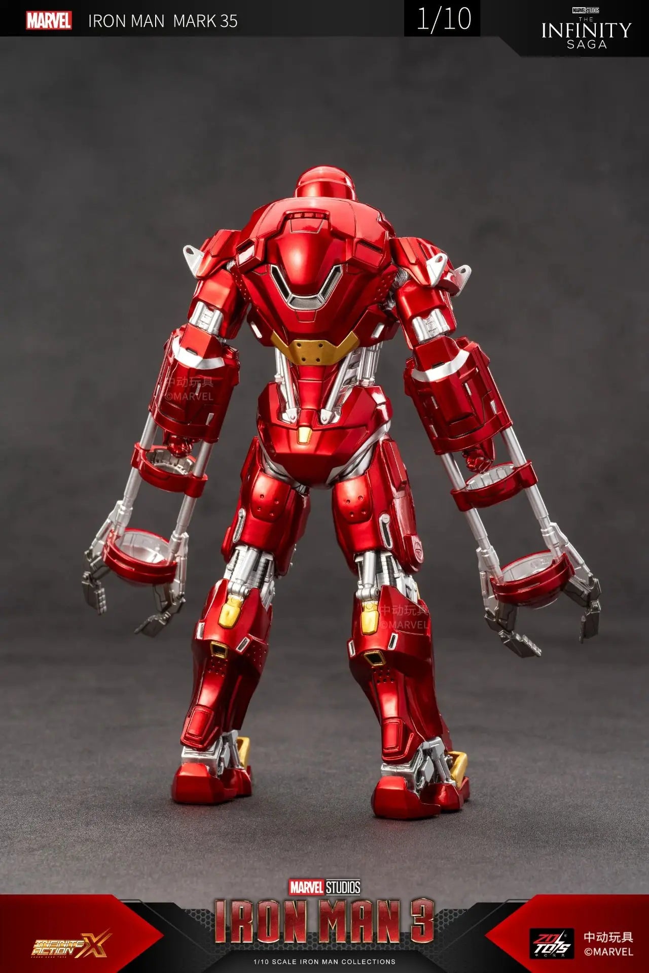 ZD Toys Iron Man Action Figure Iron Patriot MK1-7 MK17 MK33 MK85 MK30 War Machine Legends Avengers Tony Stark Collect Toy Gift