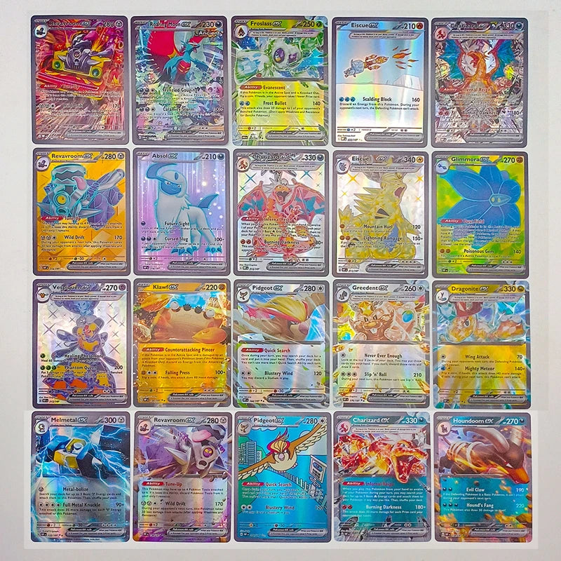Pokemon 100pcs EX Cards/box English Shining Energy Battle Toys Trading Card Game For Kids Boys Gift