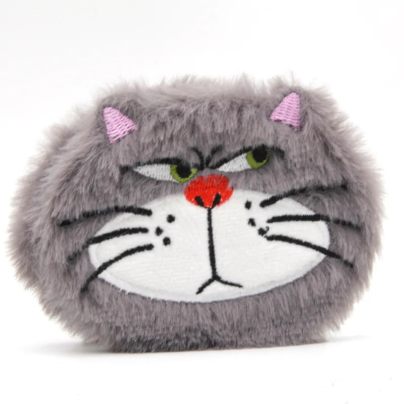 Disney Cinderella Lucifer Cat Kawaii Makeup Mirror with Magnifying Glass Portable Flip Cover Two-Sided Foldable Plushes Mirror