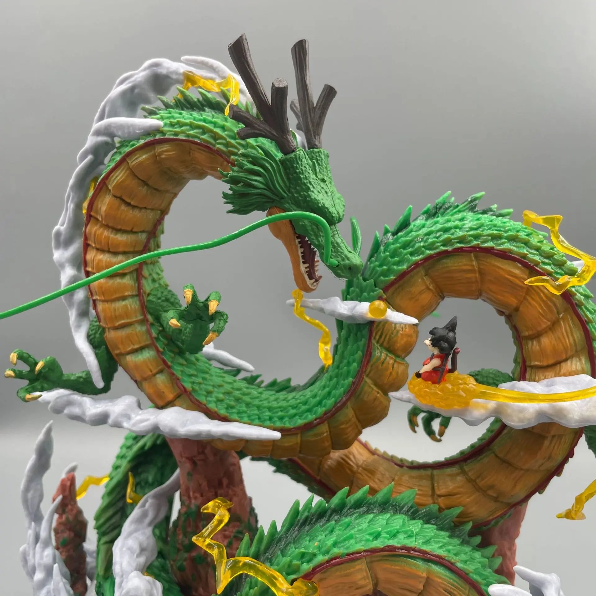 24cm Dragon Ball Anime Figure Shenron Figure Goku And Shenron Figurine Model Pvc Statue Doll Collection Decoration Room Toy Gift