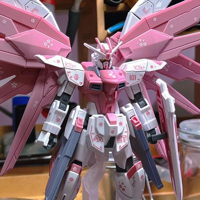 JMS HG 1/144 ZGMF-X10A Freedom Assembled Model Kit Blue Cherry Unstarted Colors Fixed Version Collectible Model Ornament Gift