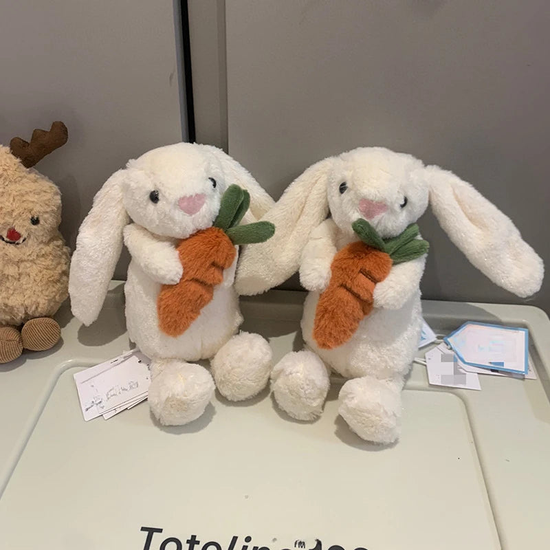 Jellycat with tags Hugs Radish Rabbit Cute Plush Children's Soothing Doll Valentine's Day Friend Holiday Gift Stuffed Animal