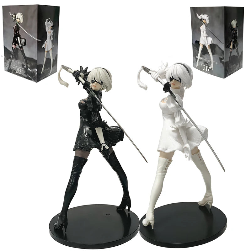 18cm NieR:Automata Ver1.1a YoRHa No.2 Type B Anime Girl Figure NieR Automata YoRHa No.9 Type 9S/2B Action Figure Model Doll Toys