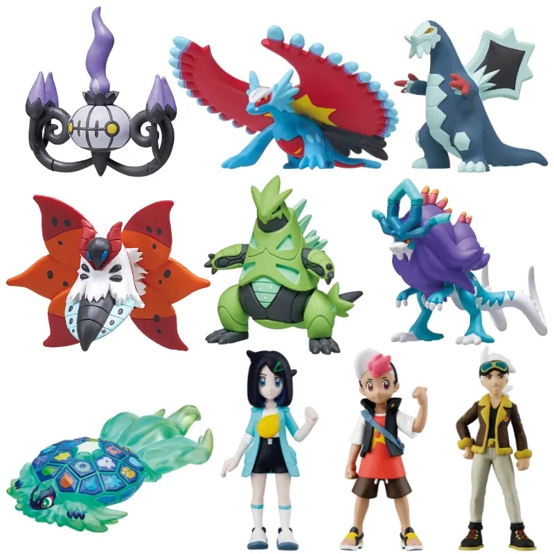TOMY  Pokemon Figures Skeledirge Meowscarada Quaquaval Charcadet Pokémon Scarlet Violet Paldea Region Collection Gift