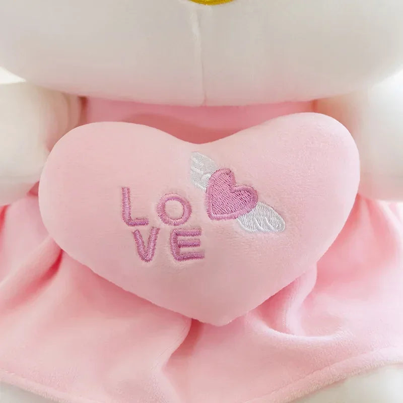 23cm Kawaii Anime KT Cat Plush Doll Sanrio KT Cat Plush Toys Pillow Soft Stuffed Cute Pink Doll Cartoon Decoration Gift