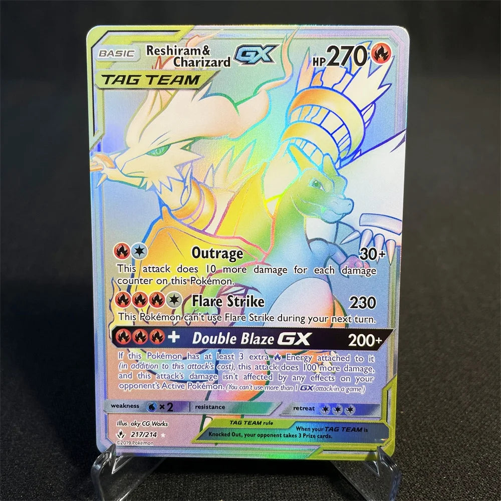 Pokémon Cards Holographic Card Sun & Moon Series Mewtwo Pikachu Paikou Serena Caitlin Collection Cards Toys Gifts Proxy Card