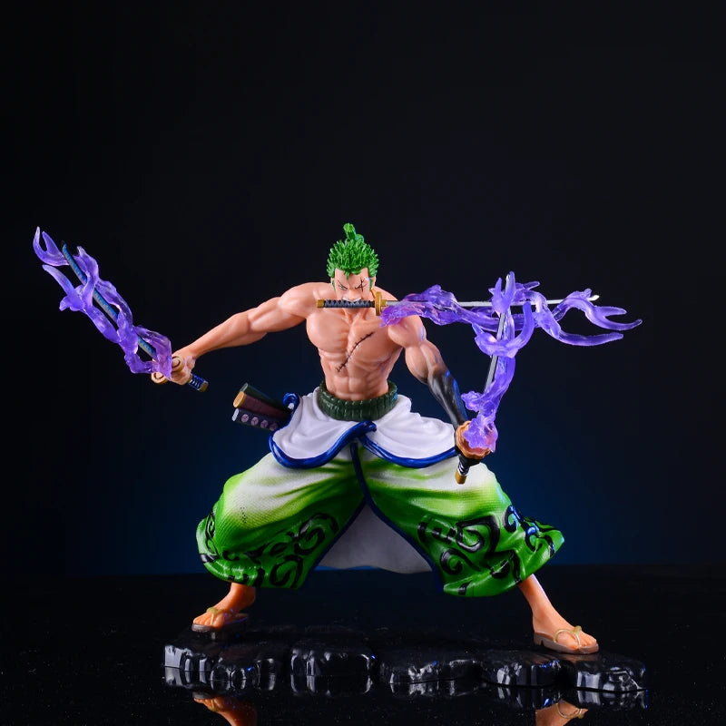20cm One Piece Anime Figure GK Roronoa Zoro Action Figure PVC Collection Cartoon Model Doll Gift Toys Decoration