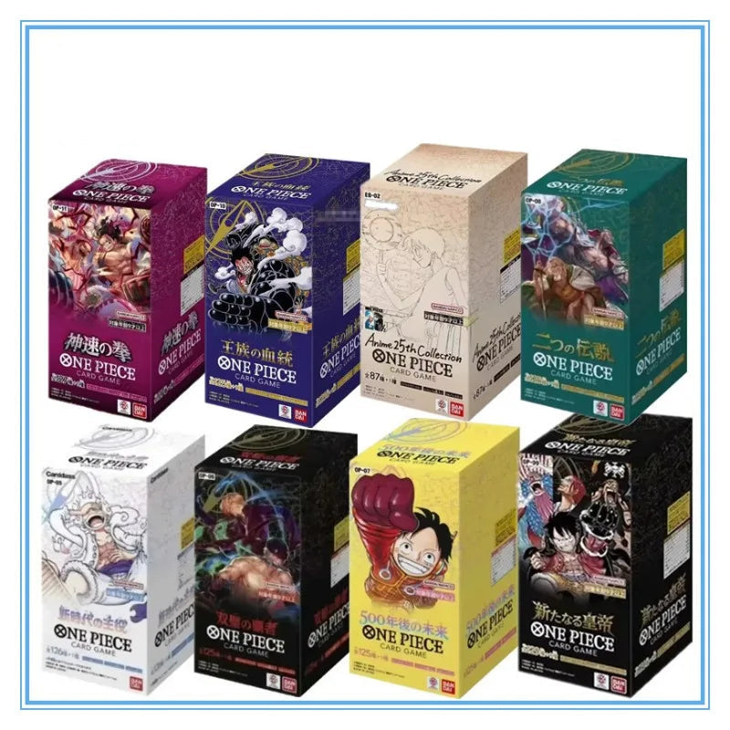 Newest Bandai Original Anime Booster Box One Piece OP09 OP10 OP11 EB02 Awakening of The New Era Tcg Collection Card Toy Gift
