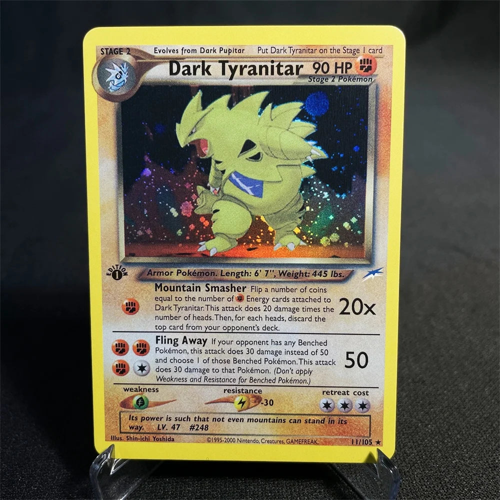 Pokémon Cards Foil Flash Card Neo Destiny Series Celebi Dark Donphan Light Flareon Collection Cards Model Toy Gifts Proxy Card