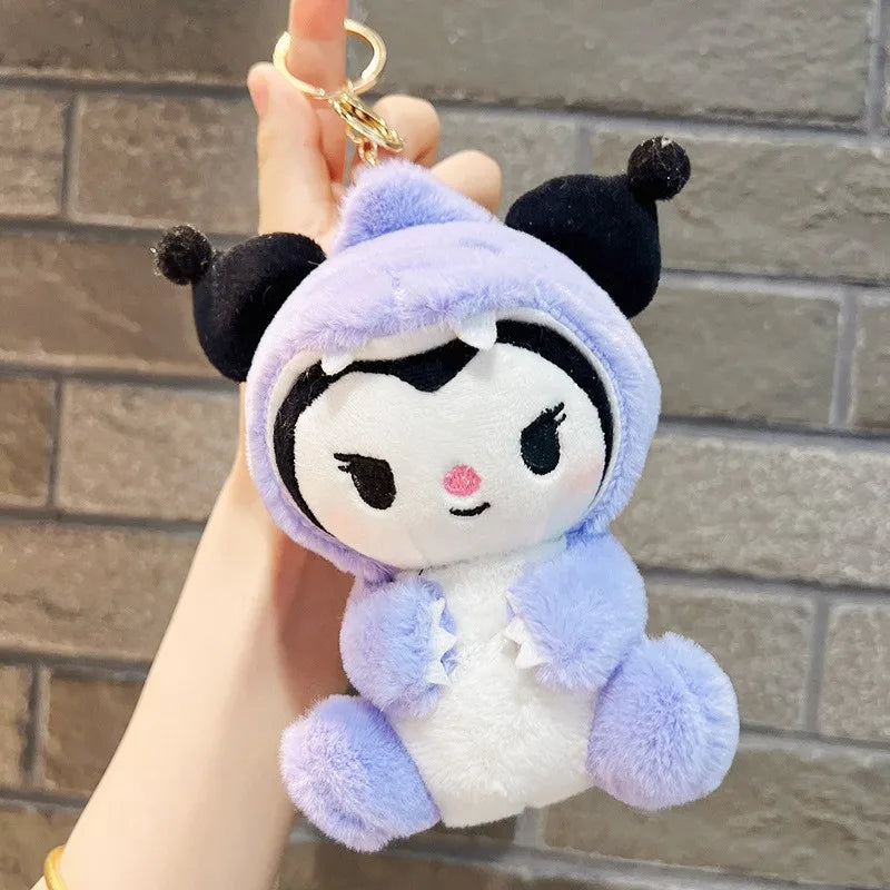 Sanrio Cross Dress Ornaments Kawaii Escolar Sanrio My Melody Plush Juguetes Para Niños Novedosos Plush Toys For Kids