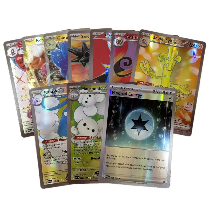 Pokemon 100pcs EX Cards/box English Shining Energy Battle Toys Trading Card Game For Kids Boys Gift