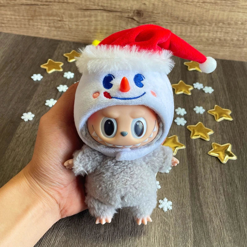 17cm doll clothes labubu hat cotton doll accessories Gourmet headgear headwear Korea Ido doll clothes cute diy Gift Headset