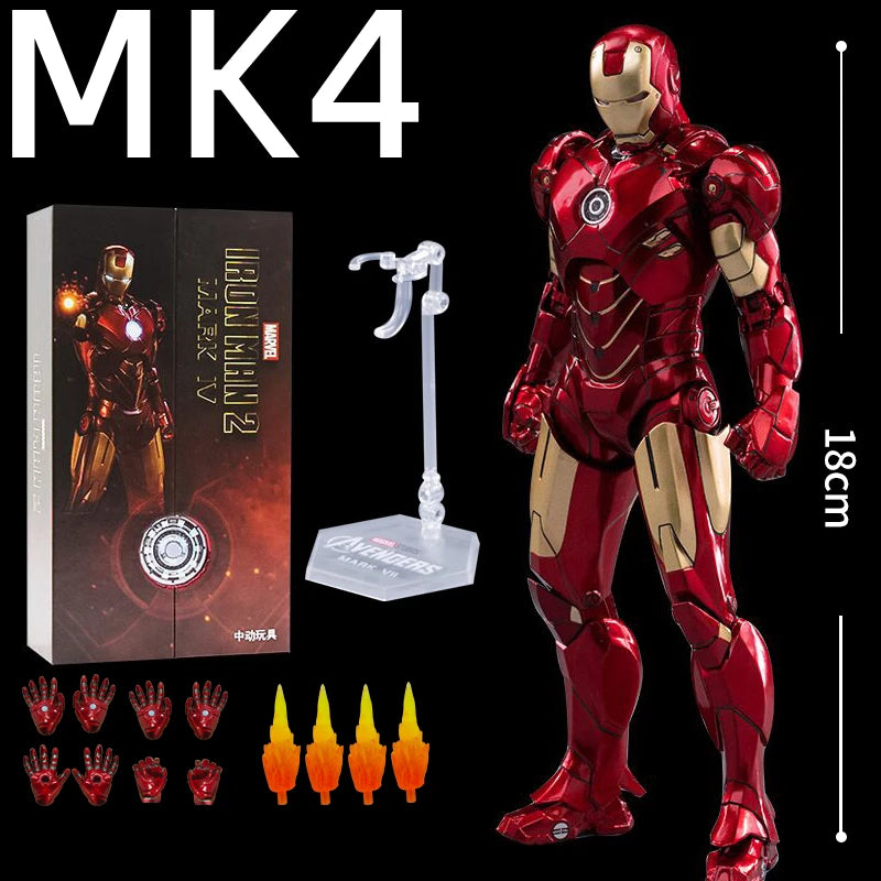 ZD Original Iron Man Legends Mk42 War Machine MK1 MK2 MK3 MK4 MK5 MK6 MK7 Spider Man Avengers Infinity War Action Figure