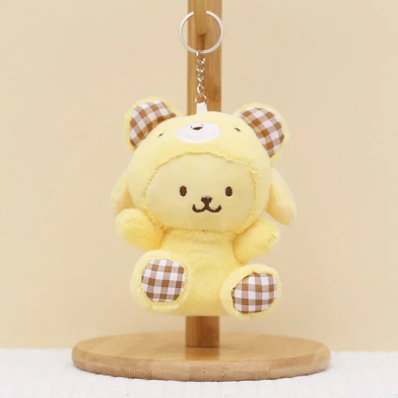 Sanrio Kuromi Cinnamoroll Melody Plush Toy Doll Anime Kawaii Doll Pendant Collection Children's Birthday Festival Gift