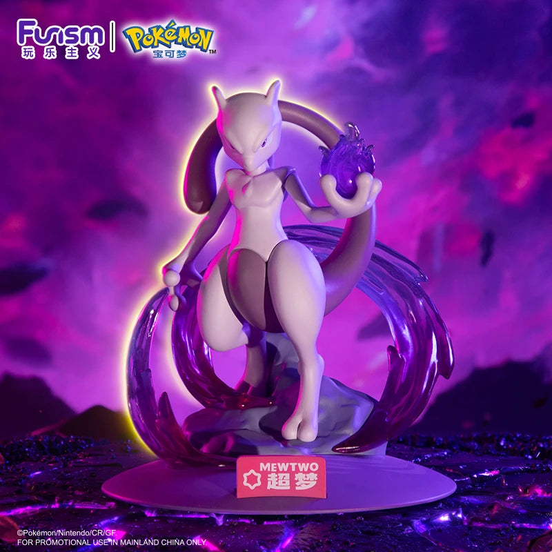 Anime Pokemon Cool Mewtwo Action Figures Collect Model Ornaments Kids Toys Birthday Gift