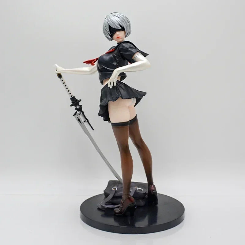 18cm NieR:Automata Ver1.1a YoRHa No.2 Type B Anime Girl Figure NieR Automata YoRHa No.9 Type 9S/2B Action Figure Model Doll Toys