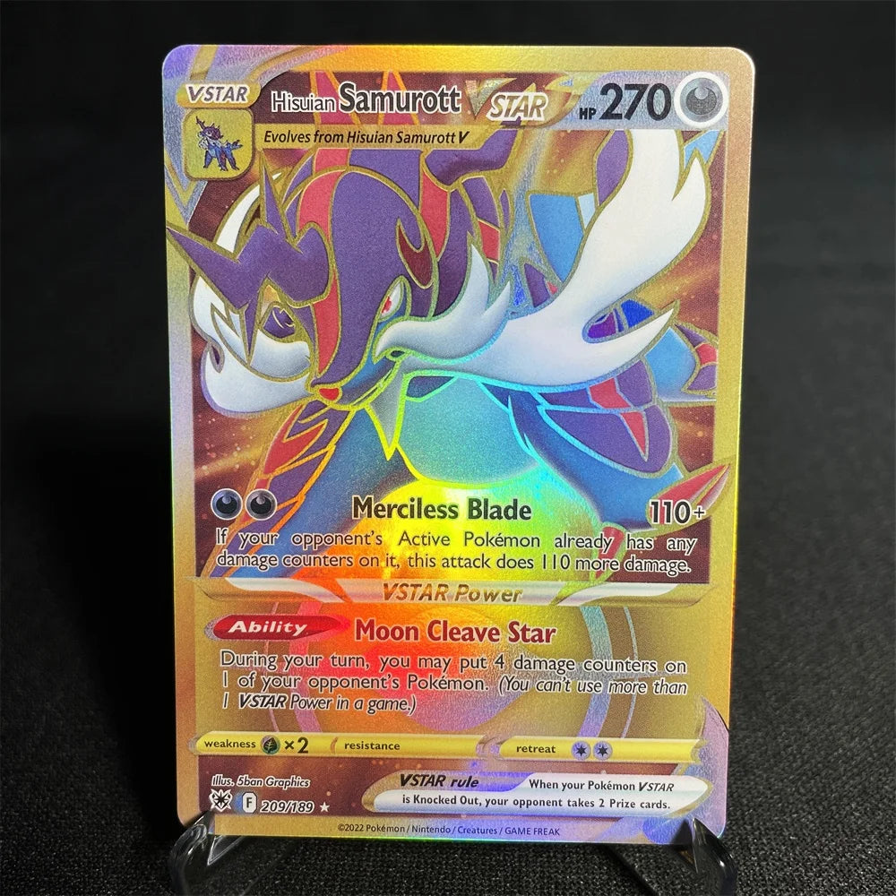 Pokemon Cards Holographic Sword & Shield Series Garchomp Genesect Duraludon Lilligant Evolution Collection Card Proxy Card