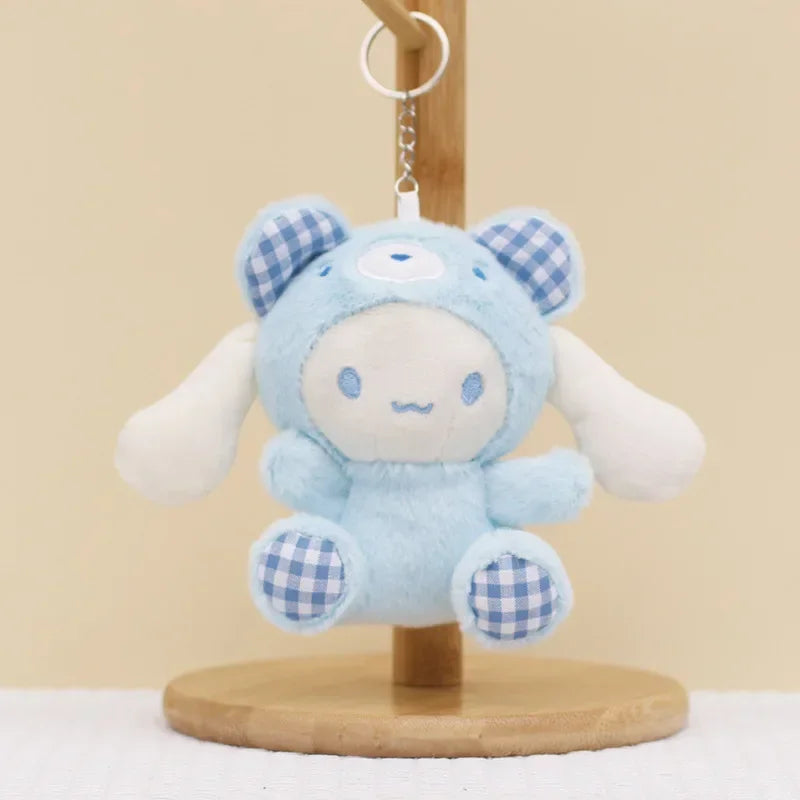 Sanrio Kuromi Cinnamoroll Melody Plush Toy Doll Anime Kawaii Doll Pendant Collection Children's Birthday Festival Gift