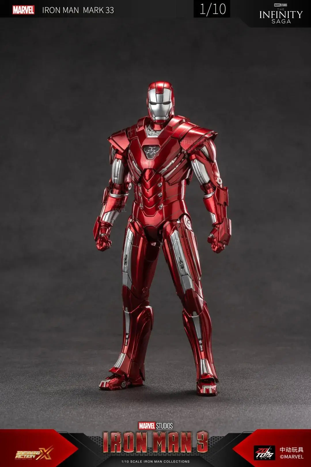 ZD Toys Iron Man Series Blacklash Figures 1/10 MK33 MK39 MK17 MK21Action Figurines Movie Statue Model Adult Collect Gift
