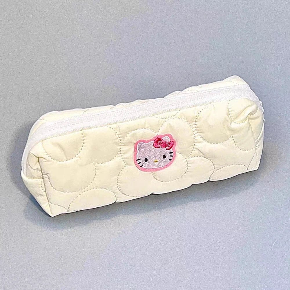 Sanrio Hello Kitty Large Capacity Pencil Case Anime Cute Kt Cat School Supplies Stationery Bag School Prizes Gifts For Girls