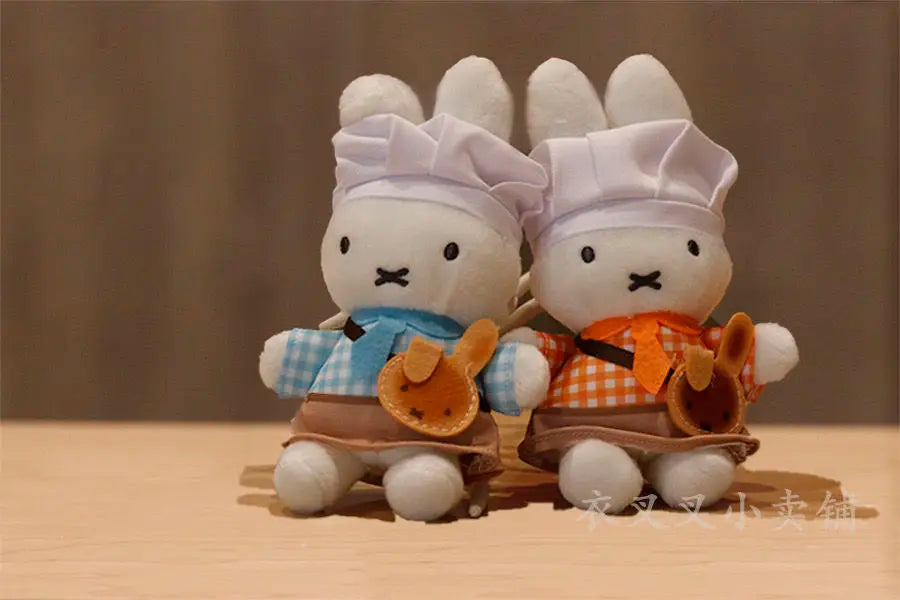 Miffy Plush Pendant Girl Bakery Kitchen Doll Baby Bag Kawaii Student Decorate Decorate Keychain Creative Rabbit Easter Gift