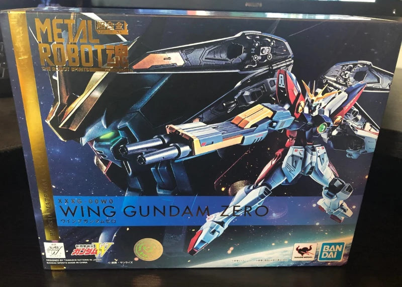 Bandai METAL ROBOT Wing Gundam Zero Action Figure XXXG-00W0 MR  Wing Mobile Suit Gundam Model Kit Assembly Toys for Boys