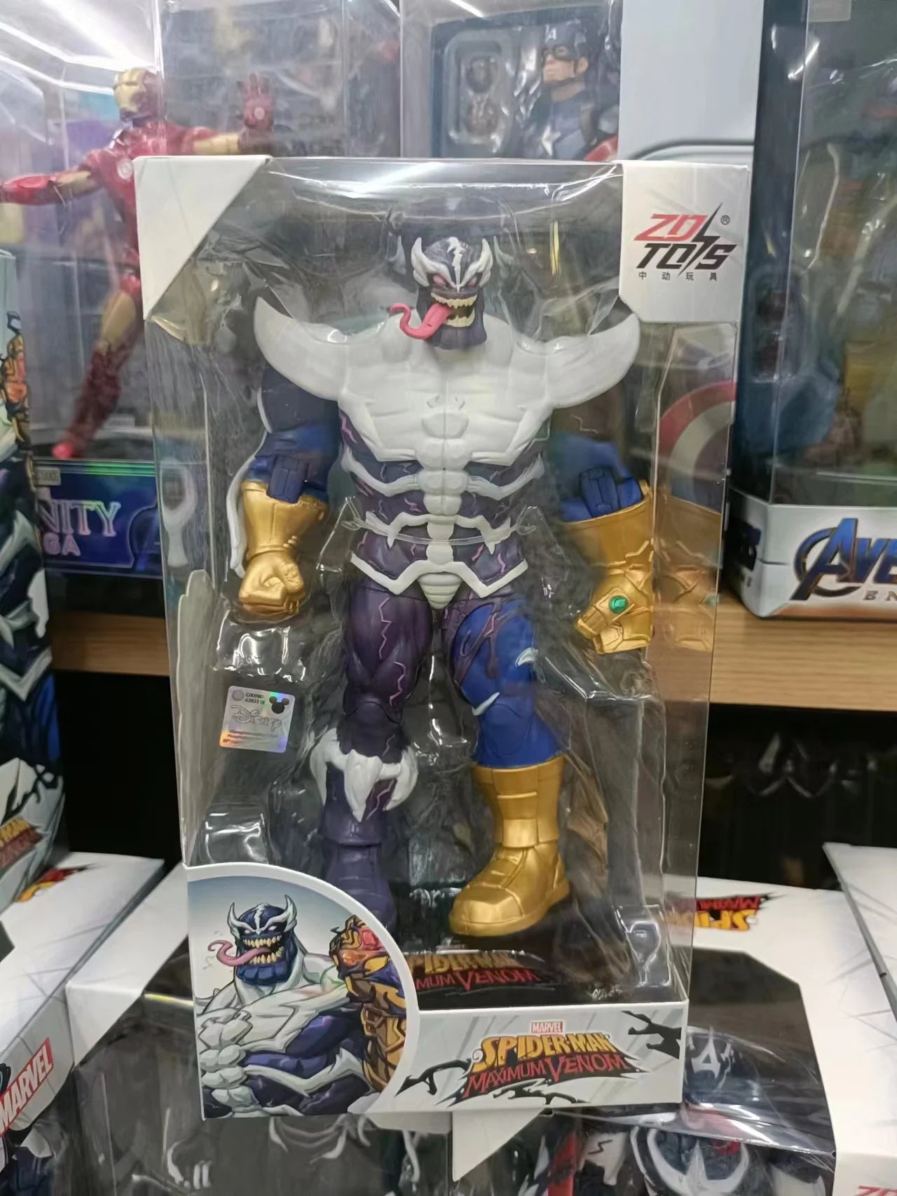ZD Original Venom Parasitic Iron Man Thanos Symbiote Captain America Black Panther 1/10 Marvel legends Action Figure Anime Toy