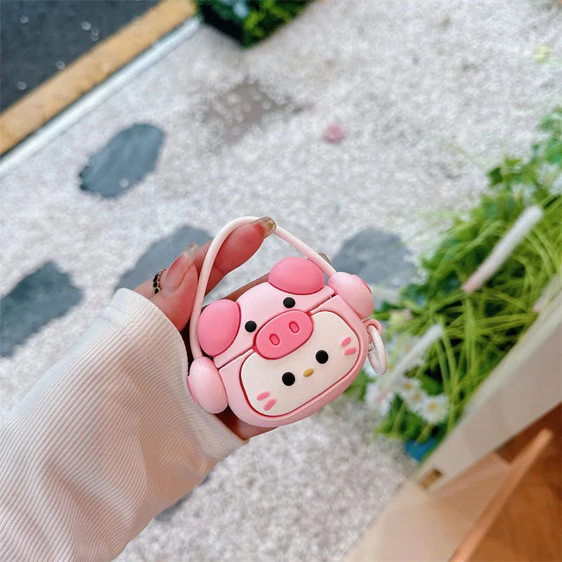 For Airpods 4 Earphone Silicone Case For Airpods Pro2 Protective Cartoon Cover For Air pod 1 2 3rd airpods4 Bags
