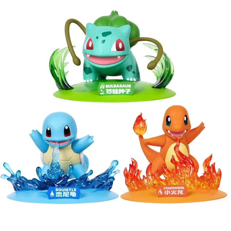 Pokemon Charmander Bulbasaur Squirtle Anime Action Figure Collect Model Ornaments Children's Toys Birthday Gift