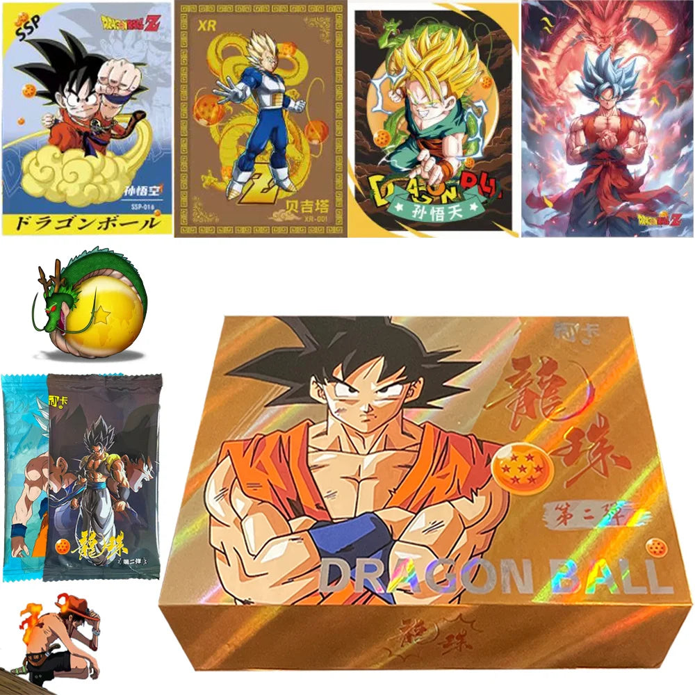 New DongKa Dragon Ball 2 Anime Collectible Card Goku Vegeta Sayajins Freeza Rare Character Card Halloween Christmas Gift