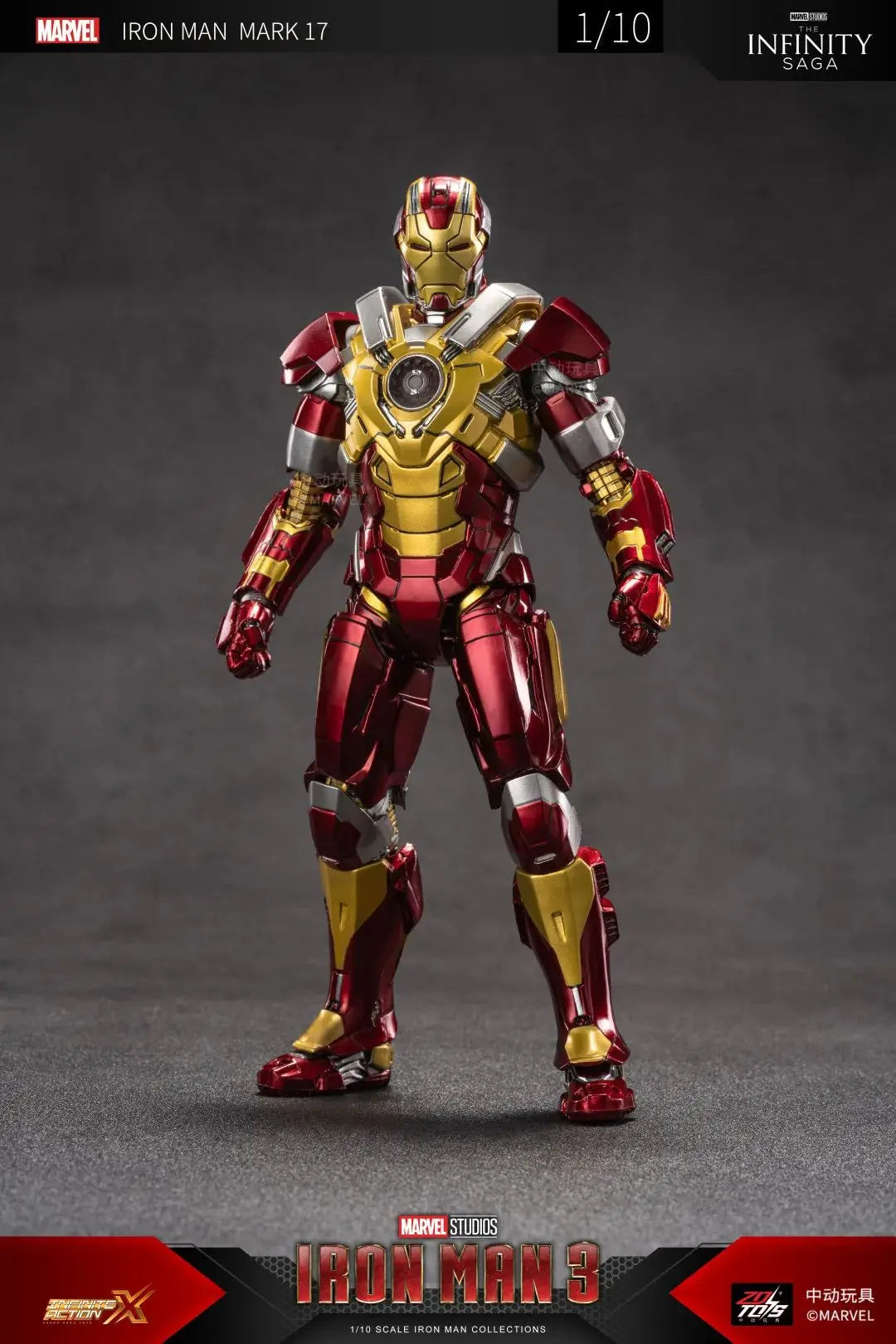 ZD Toys Iron Man Series Blacklash Figures 1/10 MK33 MK39 MK17 MK21Action Figurines Movie Statue Model Adult Collect Gift