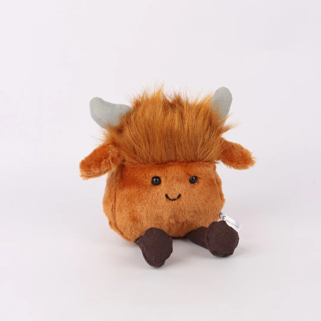 Kawaii Cattle Plush Toys Adorable Calf Dolls Heavy Duty Stuffed Plush Toys Super Soft Calf Girls' Children's Christmas Gift Toy