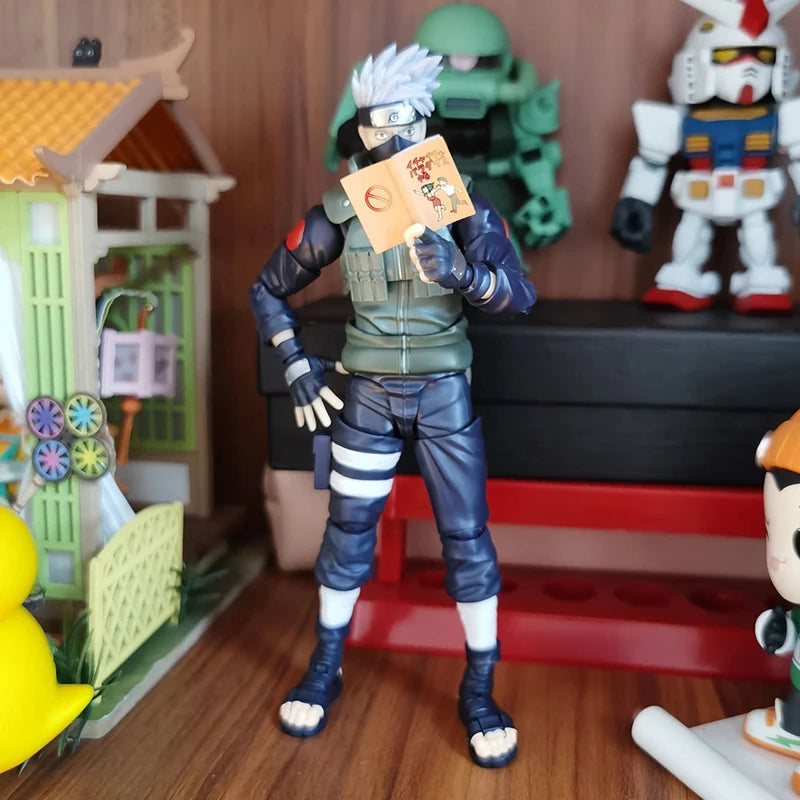 Shf Naruto Hatake Kakashi Action Figure PVC Collection Anime Naruto Shippuden Namikaze Minato Figurine Movable Model Toys Gifts